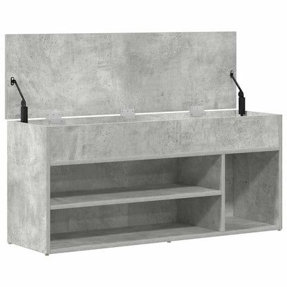 Banco sapateira 102x30,5x45 cm derivados cinzento cimento