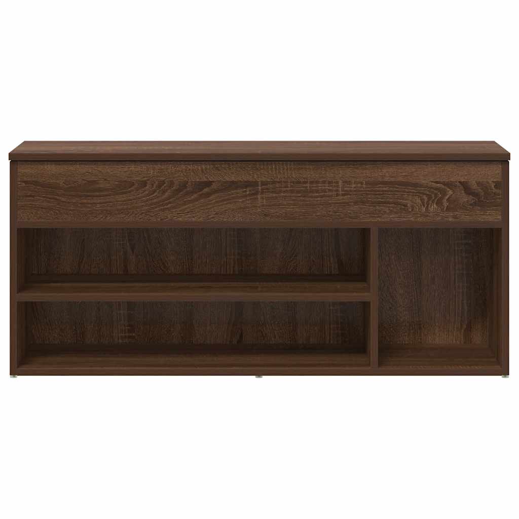 Banco sapateira 102x30,5x45 cm deriv. madeira carvalho castanho
