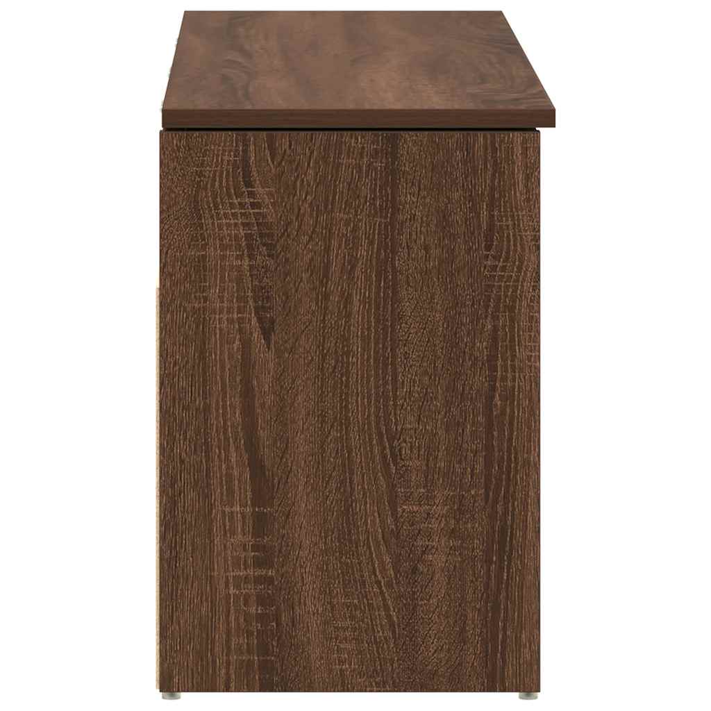 Banco sapateira 102x30,5x45 cm deriv. madeira carvalho castanho