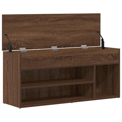 Banco sapateira 102x30,5x45 cm deriv. madeira carvalho castanho