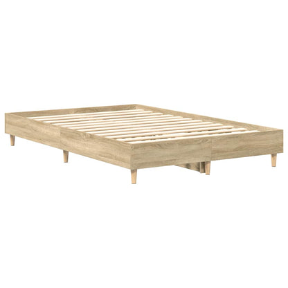 Estrutura cama sem colchão 120x200 cm carvalho sonoma