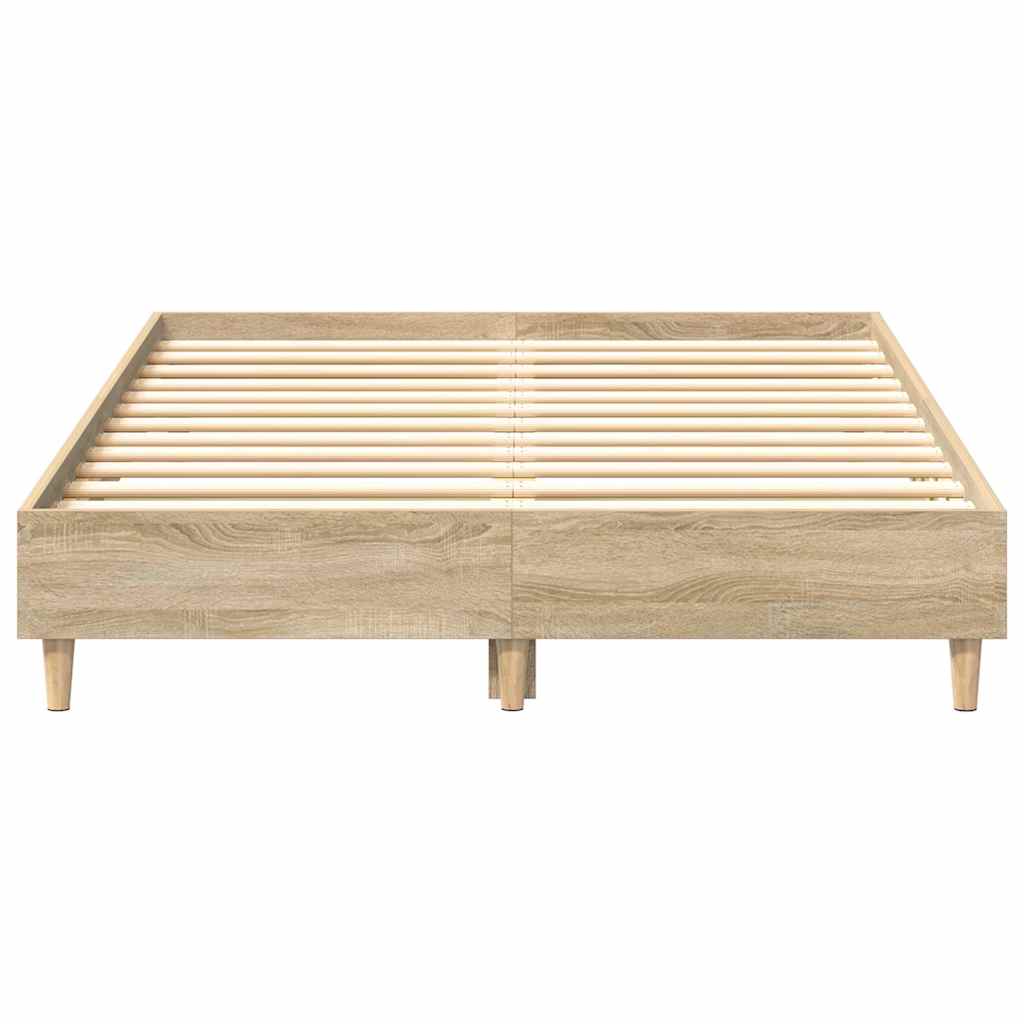 Estrutura cama sem colchão 120x200 cm carvalho sonoma