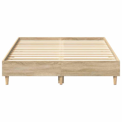 Estrutura cama sem colchão 120x200 cm carvalho sonoma