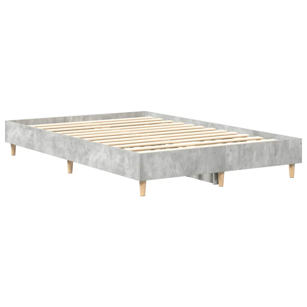 Estrutura de cama sem colchão 120x200 cm cinza cimento
