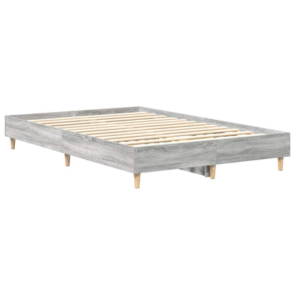 Estrutura de cama sem colchão 120x200 cm cinza sonoma