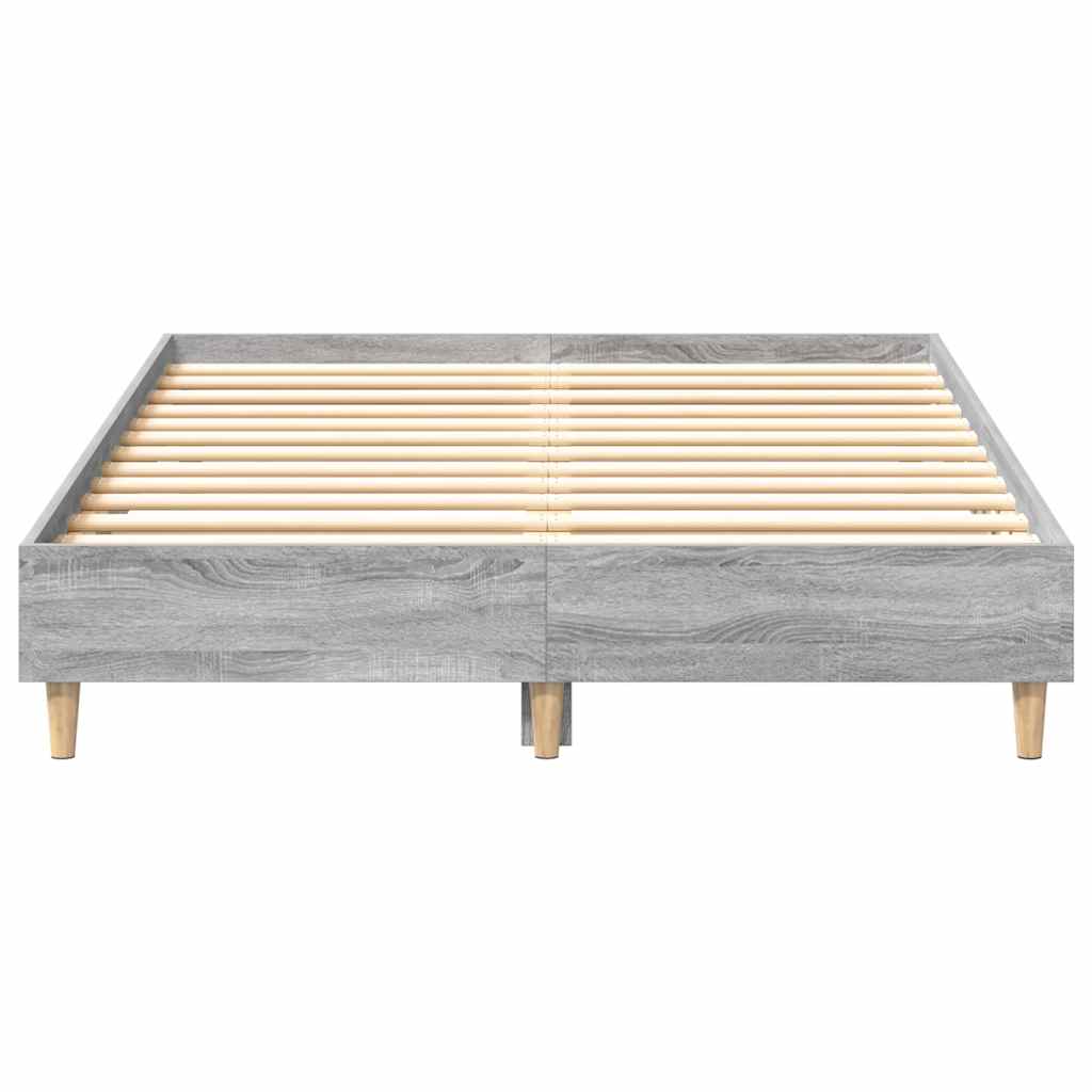 Estrutura de cama sem colchão 120x200 cm cinza sonoma