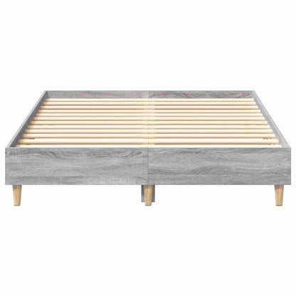 Estrutura de cama sem colchão 120x200 cm cinza sonoma