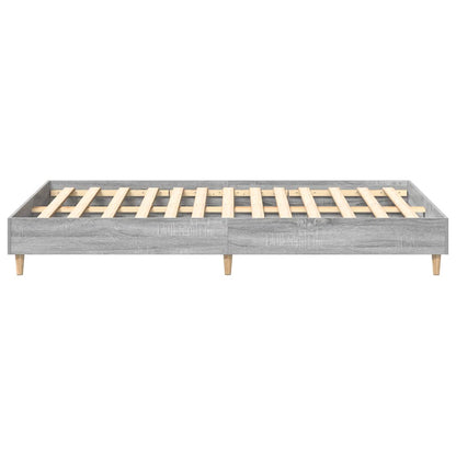 Estrutura de cama sem colchão 120x200 cm cinza sonoma