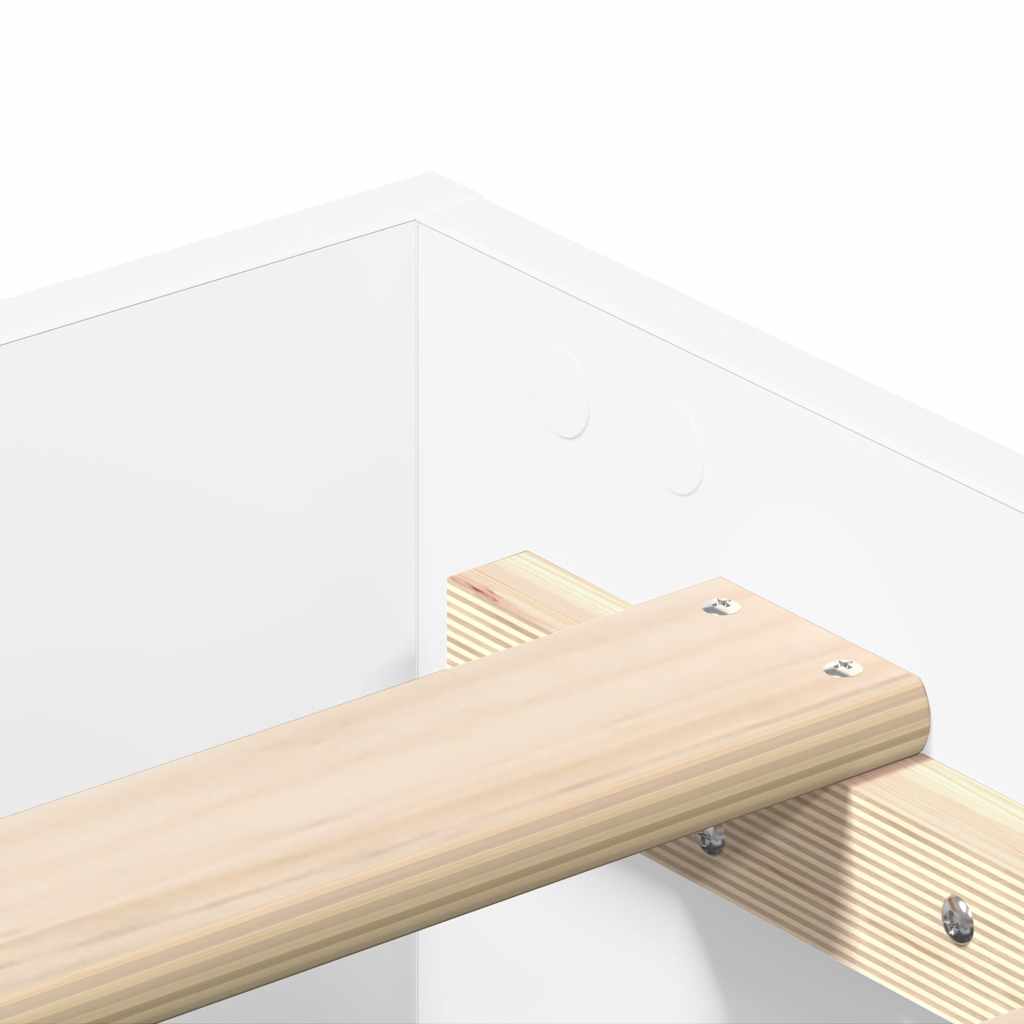 Estrutura de cama sem colchão 100x200 cm branco
