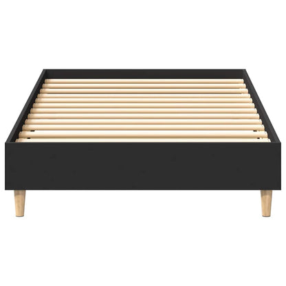 Estrutura cama s/ colchão 100x200 cm derivados de madeira preto