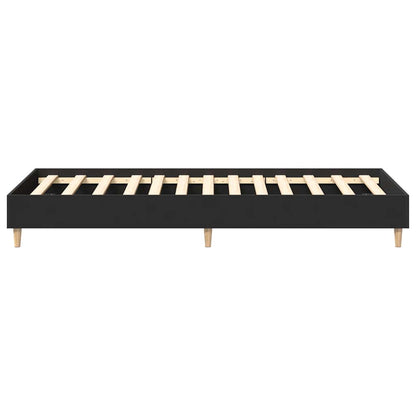 Estrutura cama s/ colchão 100x200 cm derivados de madeira preto