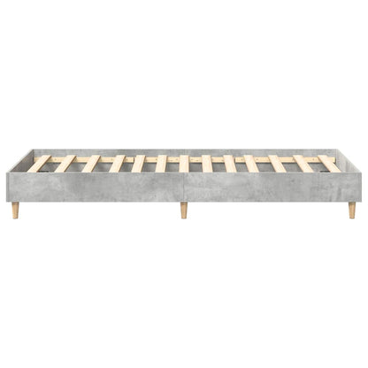 Estrutura de cama sem colchão 100x200 cm cinza sonoma