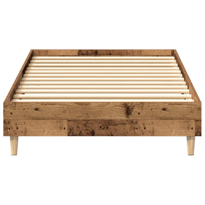 Estrutura de cama sem colchão 90x200 cm madeira velha