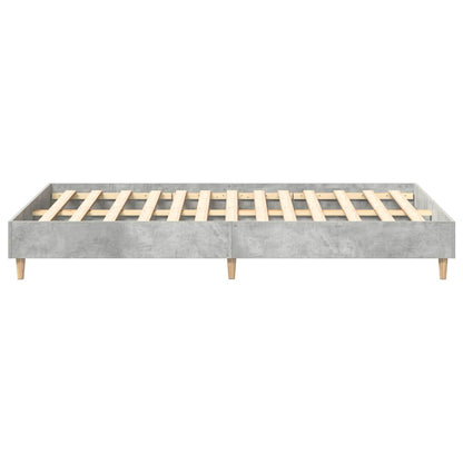 Estrutura de cama sem colchão 140x190 cm cinza cimento