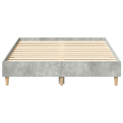 Estrutura de cama sem colchão 135x190 cm cinza cimento