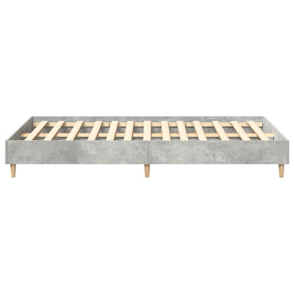 Estrutura de cama sem colchão 135x190 cm cinza cimento