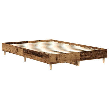 Estrutura de cama sem colchão 120x190 cm madeira velha