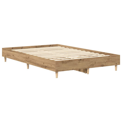 Estrutura de cama sem colchão 120x190 cm carvalho artesanal