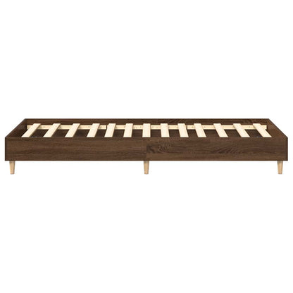 Estrutura cama s/ colchão 90x190 cm carvalho castanho