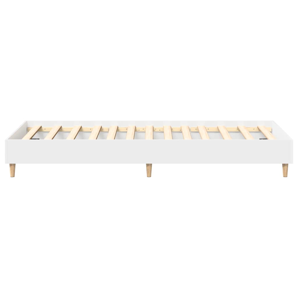 Estrutura cama s/ colchão 75x190 cm derivados de madeira branco
