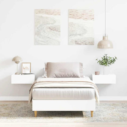 Estrutura cama s/ colchão 75x190 cm derivados de madeira branco
