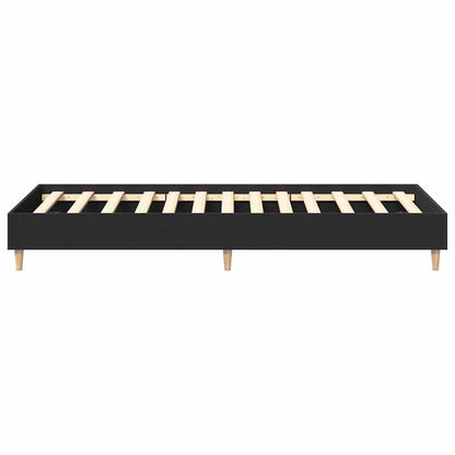 Estrutura cama s/ colchão 75x190 cm derivados de madeira preto