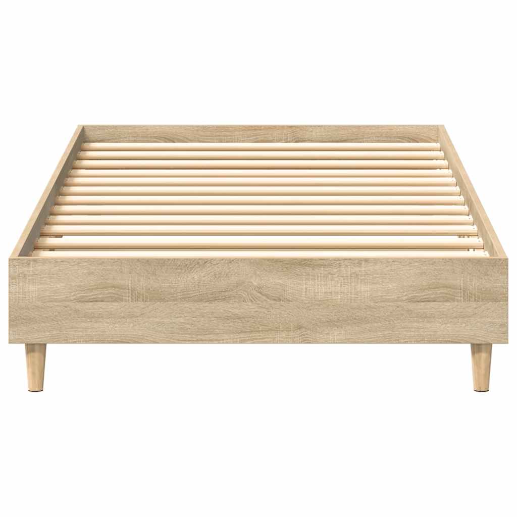 Estrutura cama s/ colchão 75x190 cm carvalho sonoma