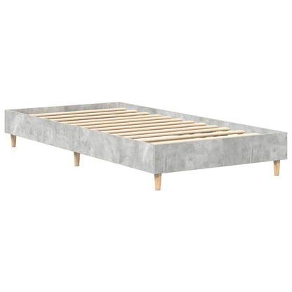 Estrutura de cama s/ colchão 75x190 cm cinza cimento