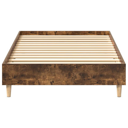 Estrutura cama s/ colchão 75x190 cm carvalho fumado