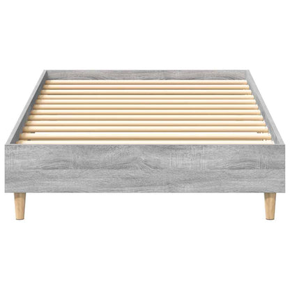 Estrutura cama s/ colchão 75x190 cm cinzento sonoma