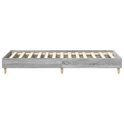 Estrutura cama s/ colchão 75x190 cm cinzento sonoma