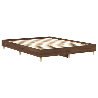 Estrutura cama s/ colchão 75x190 cm carvalho castanho