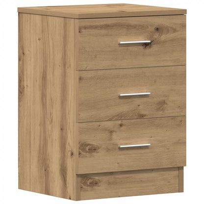 Mesa cabeceira 38x35x55 cm derivados madeira carvalho artisiano