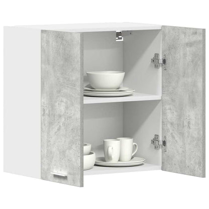 Armário de parede da cozinha concreto cinza 60x31x60 cm