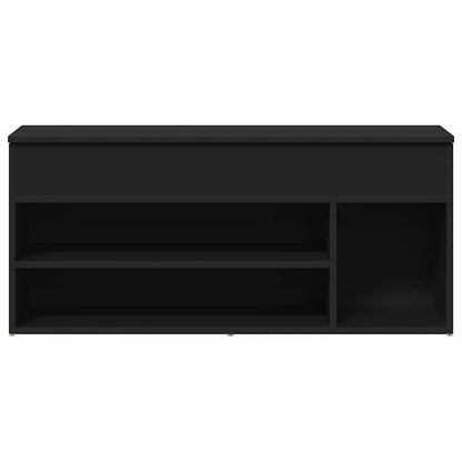 Banco sapateira 102x30,5x45 cm derivados de madeira preto