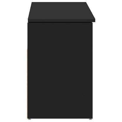 Banco sapateira 102x30,5x45 cm derivados de madeira preto