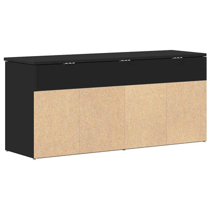 Banco sapateira 102x30,5x45 cm derivados de madeira preto