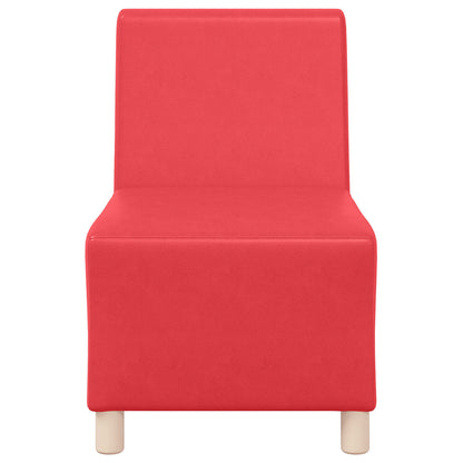| Unidade de Sofá Modular Sem Braços | Vermelho 55 x 74 x 82 cm