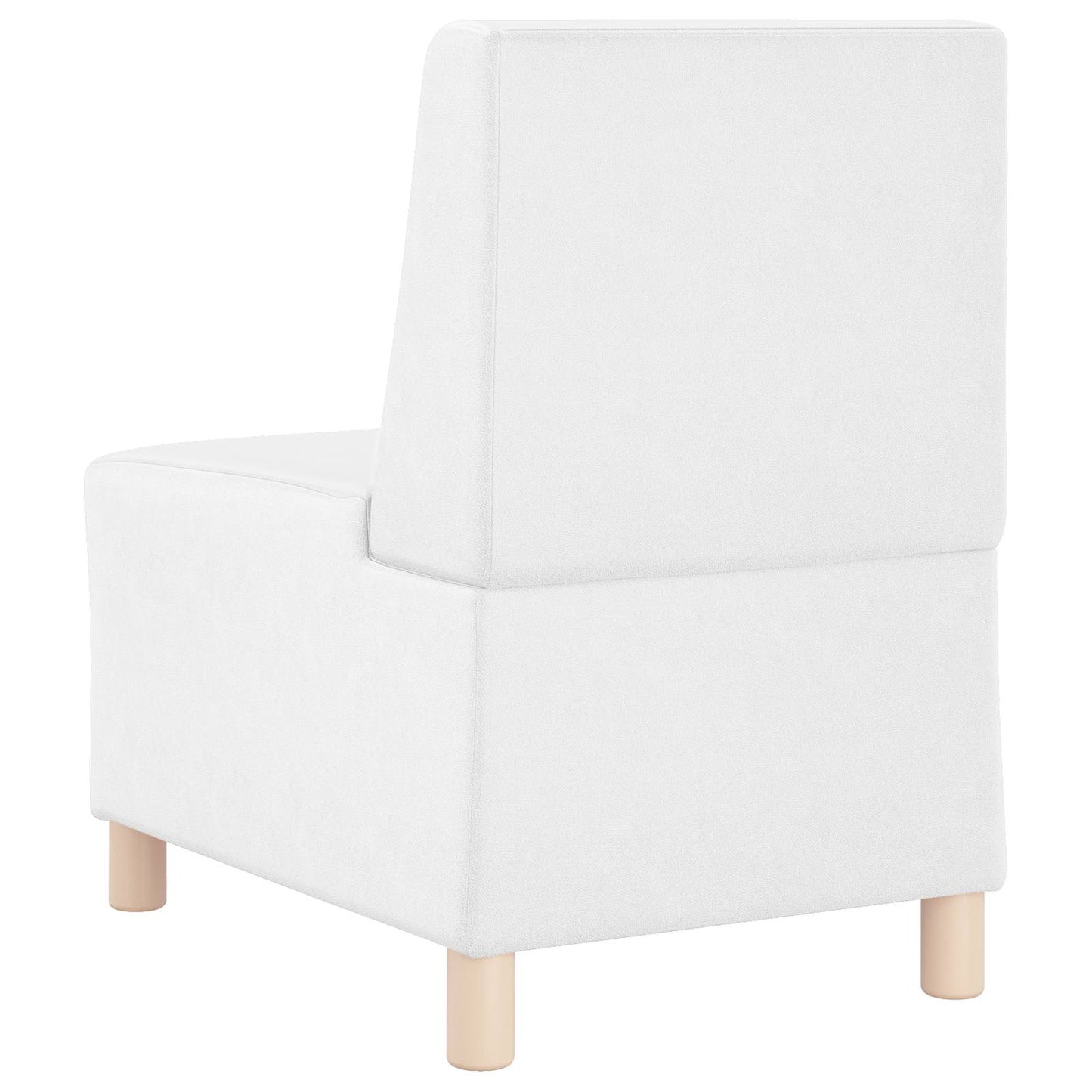 | Unidade de Sofá Modular Sem Braços | Branco 55 x 74 x 82 cm