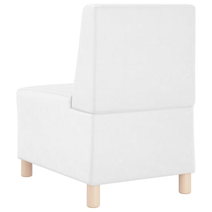 | Unidade de Sofá Modular Sem Braços | Branco 55 x 74 x 82 cm