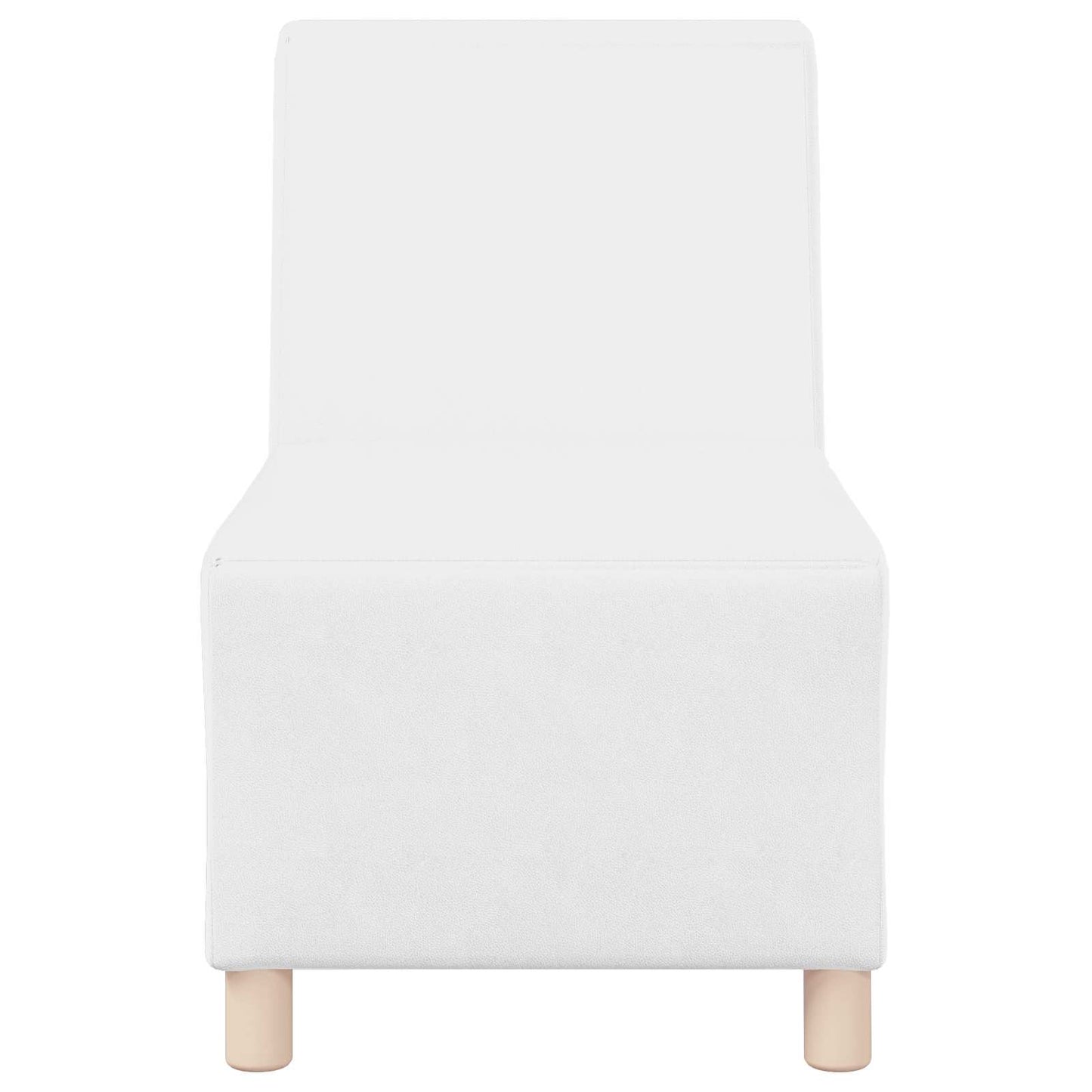 | Unidade de Sofá Modular Sem Braços | Branco 55 x 74 x 82 cm