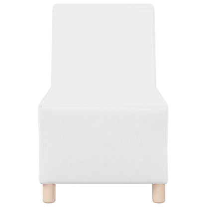 | Unidade de Sofá Modular Sem Braços | Branco 55 x 74 x 82 cm