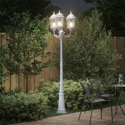 Luz de Jardim Branco 235 cm Alumínio