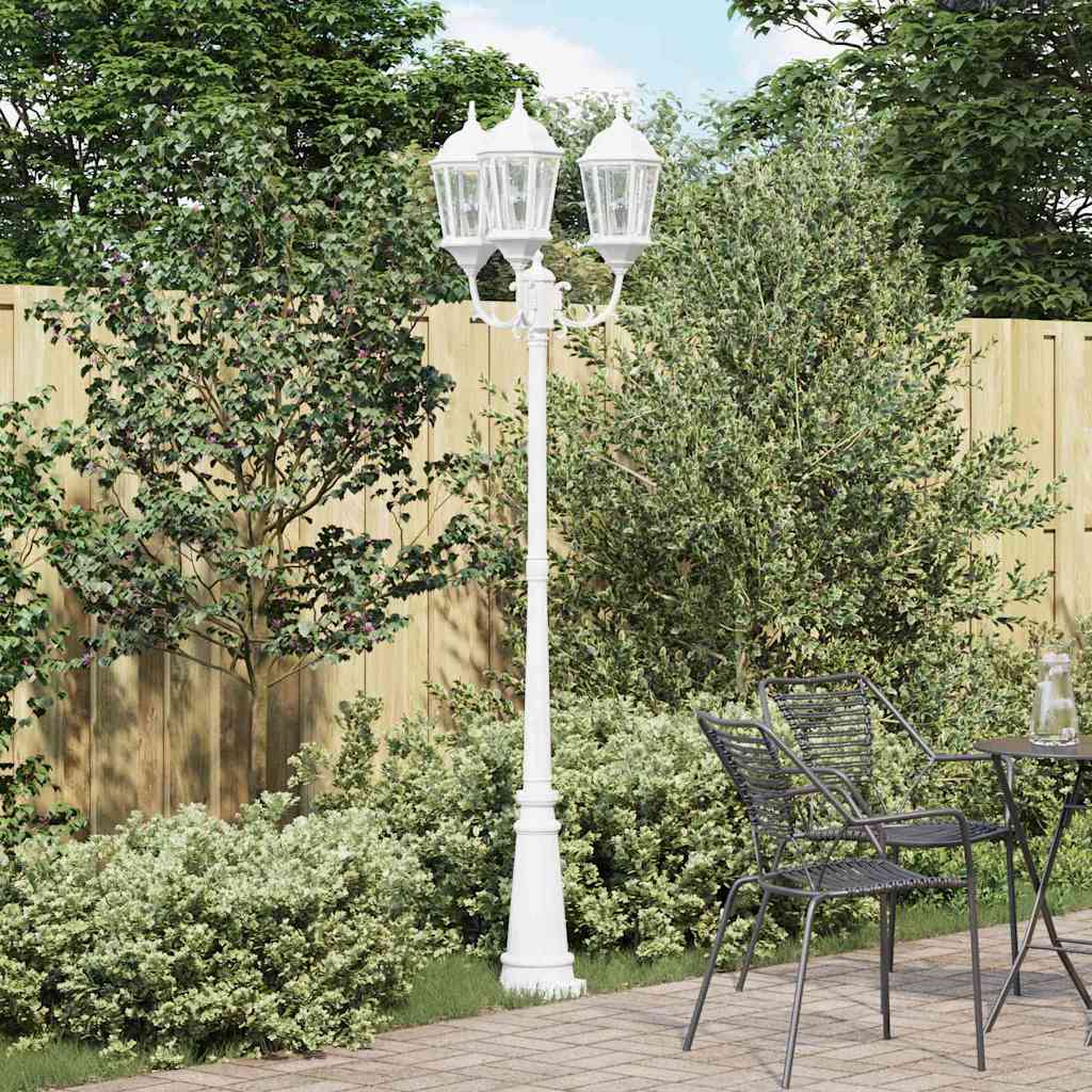 Luz de Jardim Branco 235 cm Alumínio