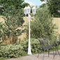 Luz de Jardim Branco 235 cm Alumínio