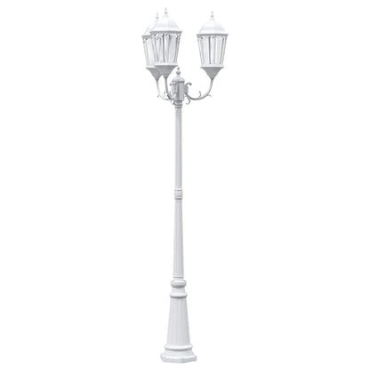 Luz de Jardim Branco 235 cm Alumínio