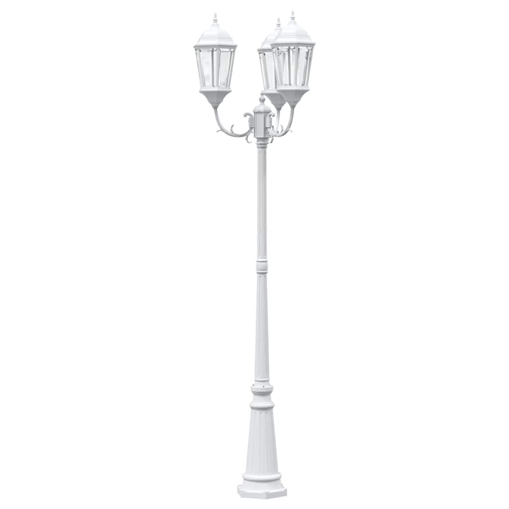 Luz de Jardim Branco 235 cm Alumínio