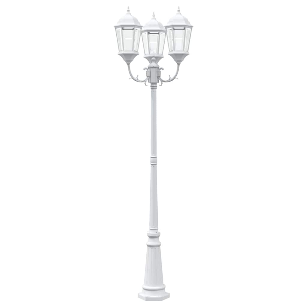 Luz de Jardim Branco 235 cm Alumínio