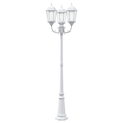 Luz de Jardim Branco 235 cm Alumínio