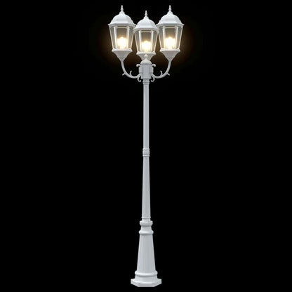 Luz de Jardim Branco 235 cm Alumínio